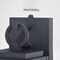 Vaxcel Hubbard 5-in W 1 Light Dusk to Dawn Textured Black Outdoor Wall Lantern Clear Glass Shade T0720 - alternate 10